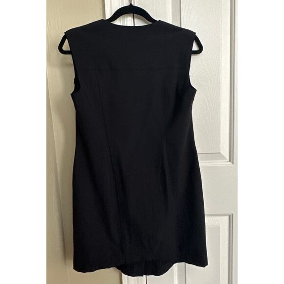 Elaine Kim Tech Stretch Long Vest Dress Black‎ Small - Picture 5 of 9